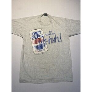 Vintage Pepsi Can “Uh-Huh” Graphic TShirt Single Stitch Large